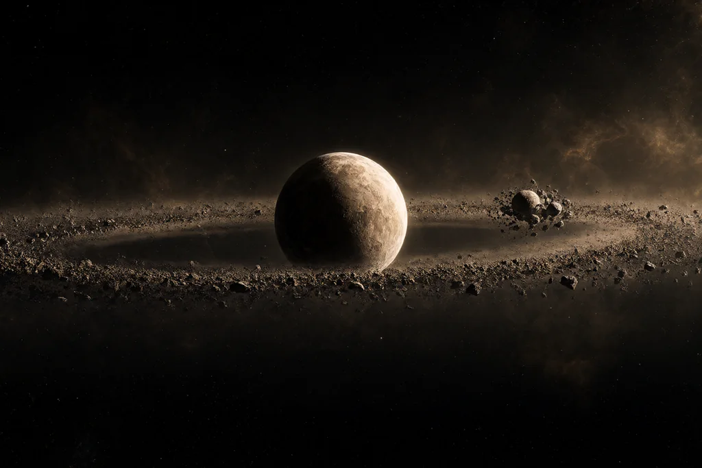 Cómo se forman las lunas que orbitan los planetas