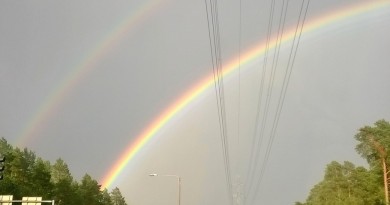 Arcoíris doble desde Finlandia