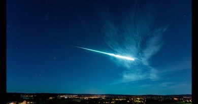 Foto de un bólido desde Eidsvoll, Noruega