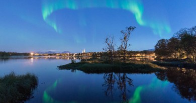 Auroras boreales desde Tromsø, Noruega