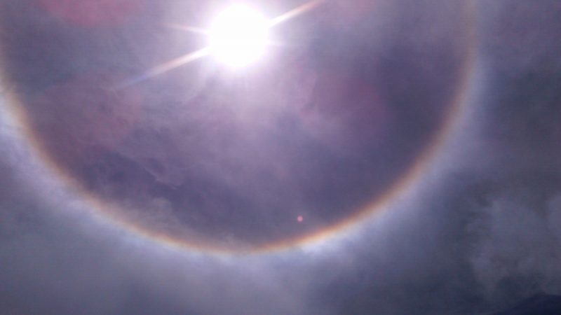 Halo solar desde la India