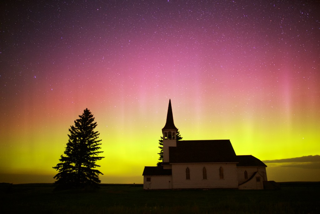 Auroras boreales desde Dakota del Sur, Estados Unidos