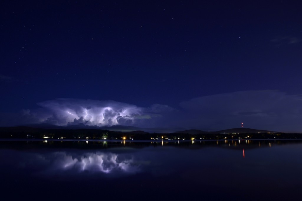 Foto de una tormenta eléctrica en Quebec, Canadá