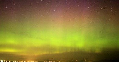 Auroras boreales desde Quebec, Canadá