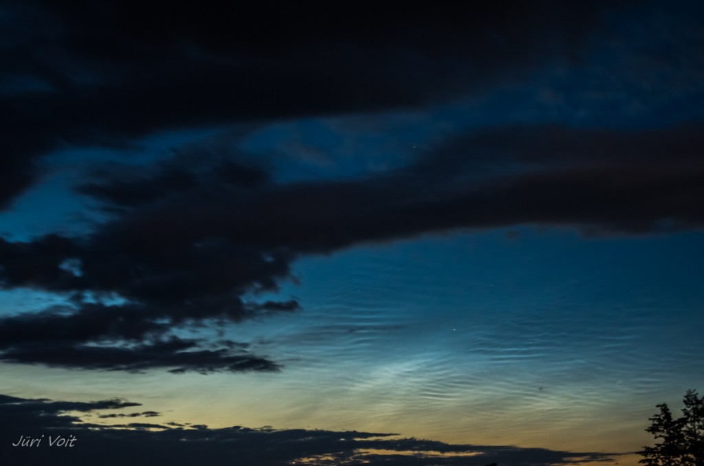 Nubes noctilucentes desde Estonia