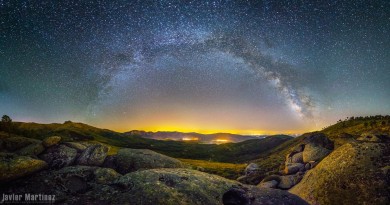 La Vía Láctea desde Ávila, España