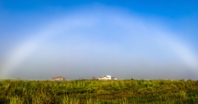 Arco de niebla desde el Estado de México