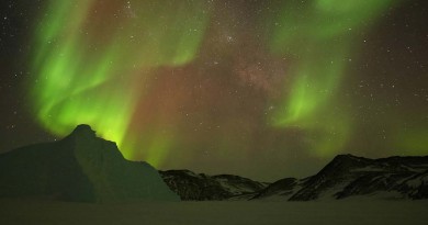 Auroras australes desde la Antártida