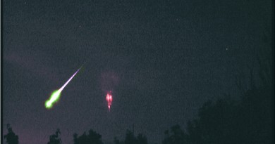 Una perseida y espectros rojos desde República Checa