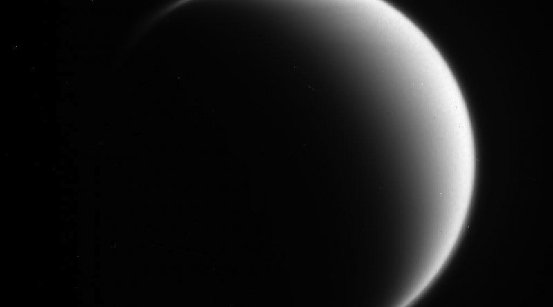 Foto de Titán tomada por la sonda Cassini