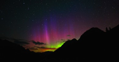 Auroras boreales desde Alberta, Canadá