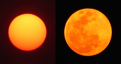 Fotos del Sol y la Luna desde Zimbabue