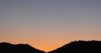 Venus, Mercurio, Júpiter y Regulus desde Zimbabue