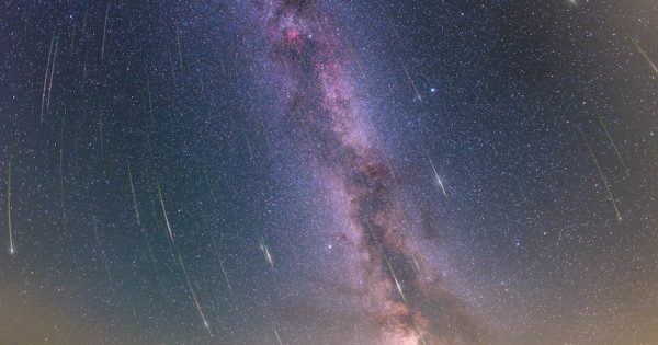 Perseidas y la Vía Láctea desde Eslovaquia