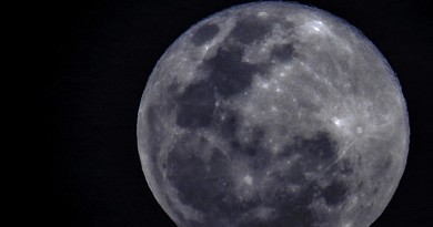 La “Luna Azul” desde Córdoba, Argentina