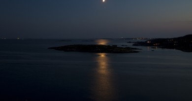 La Luna y Saturno desde Suecia