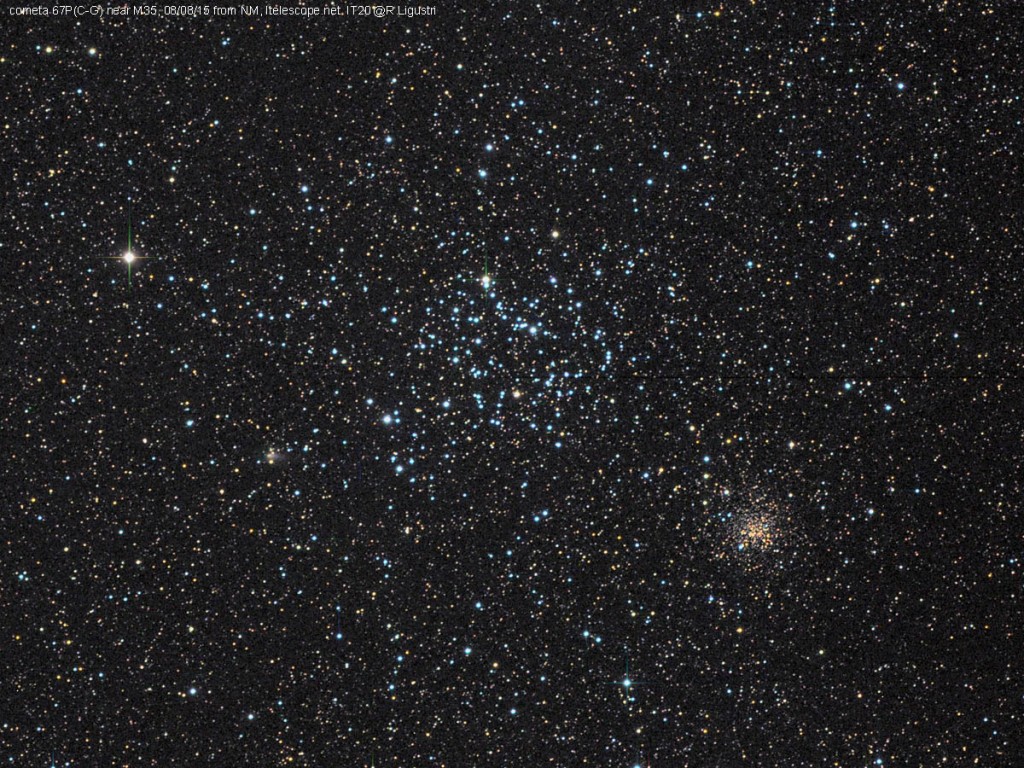 Los cúmulos abiertos M35 y NGC 2158