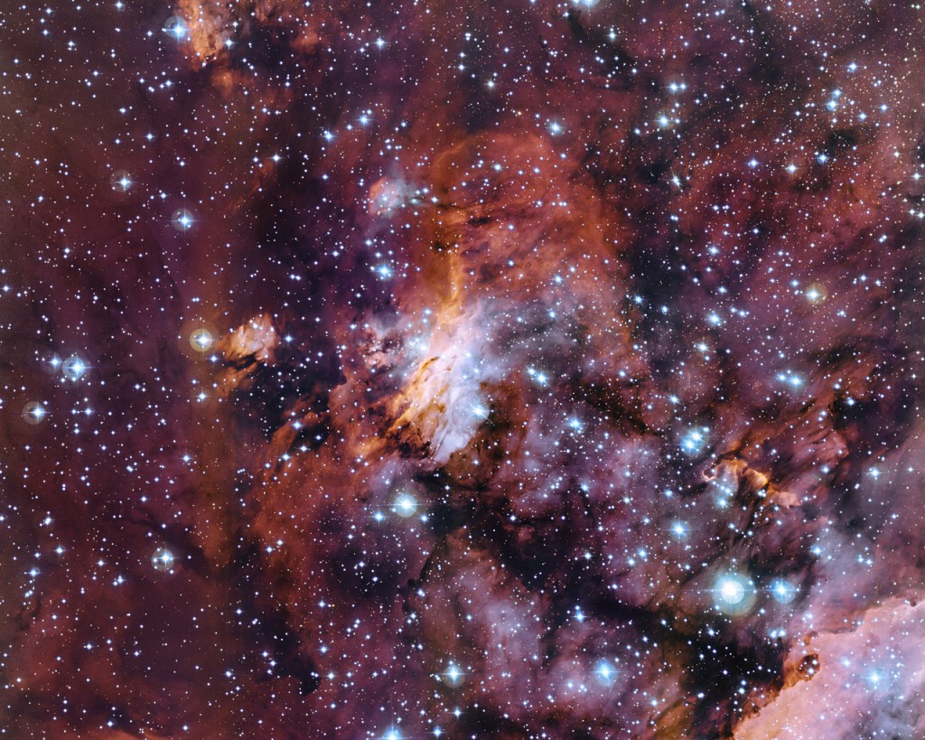 El reciclaje cósmico de la Nebulosa Gum 56