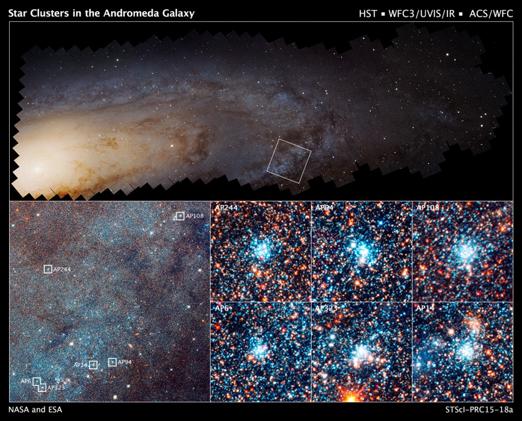 El Telescopio Hubble revela cómo se forman las estrellas en la Galaxia de Andrómeda