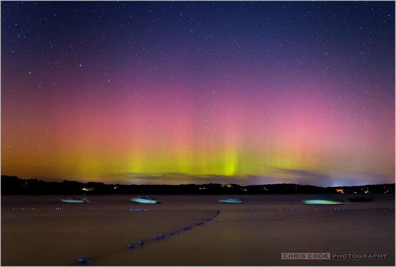 Auroras boreales desde Massachusetts, Estados Unidos