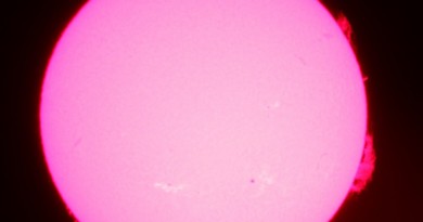 Foto del Sol desde Ohio, Estados Unidos