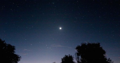 Venus, Marte, Regulus y Júpiter desde Texas, Estados Unidos