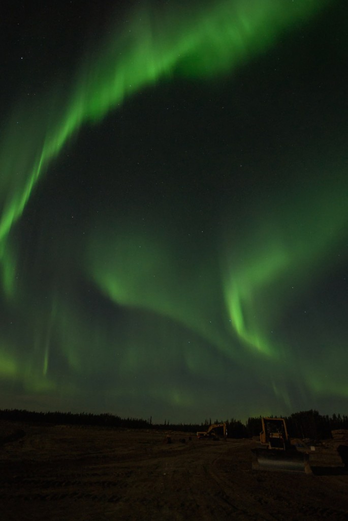 Auroras boreales desde Alberta, Canadá