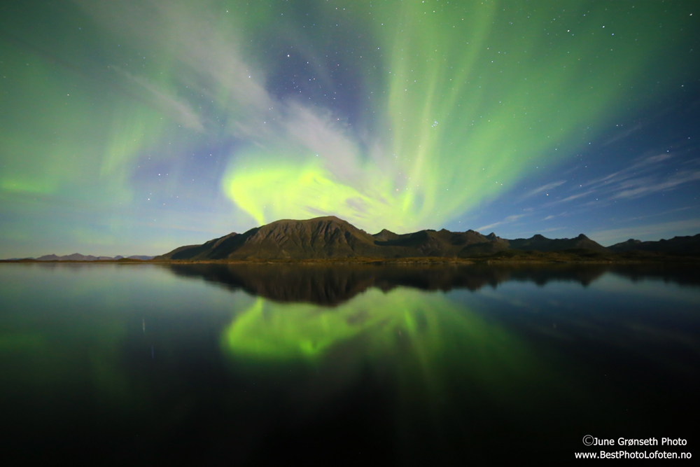 Auroras boreales desde Laukvik, Noruega