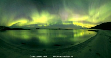 Auroras boreales desde Laukvik, Noruega