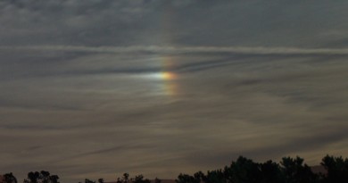 Foto de un paraselene desde Arizona, Estados Unidos
