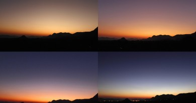 El atardecer desde Zimbabue