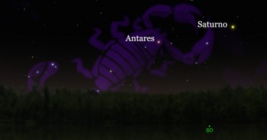 Esta noche se podrá ver a la Luna cerca de Antares de la constelación de Escorpio