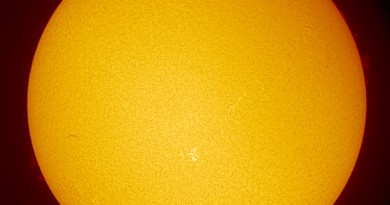 El Sol y la región activa 2443 desde Ucrania