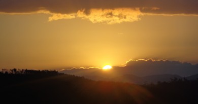 El atardecer desde Novo Brasil, Brasil