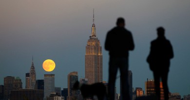 La Luna y el Empire State (Manhattan, Nueva York)