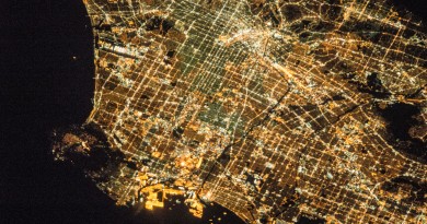 Los Ángeles, California, desde la Estación Espacial Internacional
