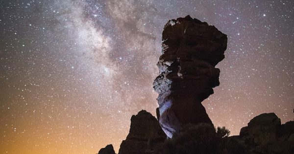 La Vía Láctea desde Tenerife, España