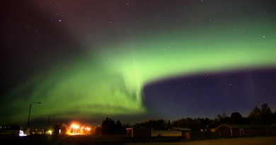Auroras boreales desde Malax, Finlandia