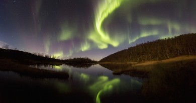 Auroras boreales desde Rusia