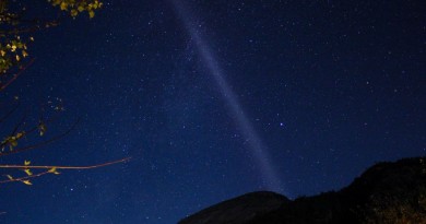 Foto de un arco de protones desde Canadá