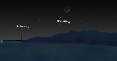 Esta noche se podrá ver la conjunción de la Luna y Saturno
