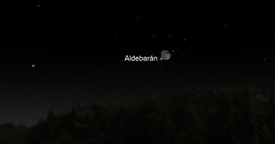Esta noche se podrá observar la conjunción de la Luna y Aldebarán