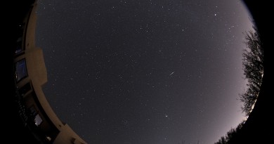 Foto de una leónida desde Arizona, Estados Unidos