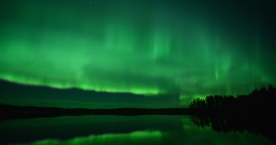 Auroras boreales desde Jyväskylä, Finlandia