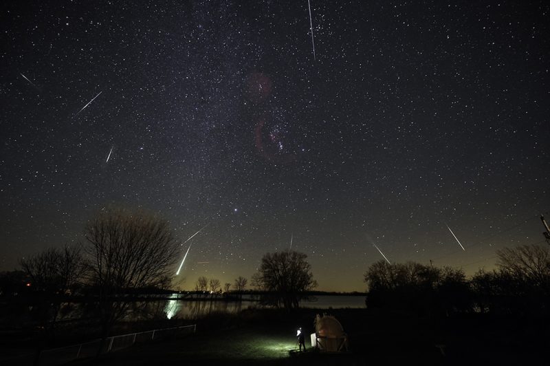 Imagen de meteoros desde Ontario, Canadá