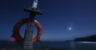 Júpiter, Venus y Marte desde Irlanda del Norte