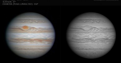 Foto de Júpiter desde Rumanía