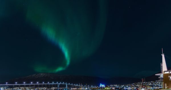 Auroras boreales desde Tromsø, Noruega