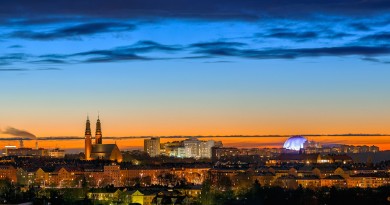 El amanecer en Estocolmo, Suecia