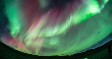 Auroras boreales desde Islandia